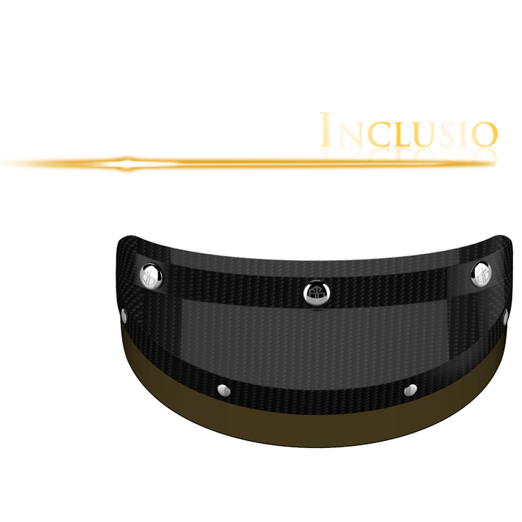 Inclusio glossy carbon & brown